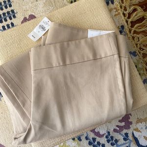 NWT Cotton Rayon Loft Marissa Straight Pants